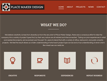 Tablet Screenshot of placemakerdesign.com